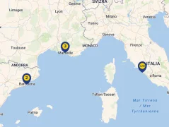 Mapa plavby