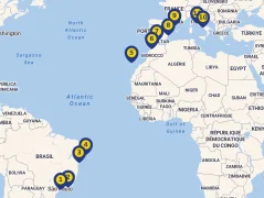 Mapa plavby